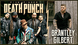 Five Finger Death Punch + Brantley Gilbe