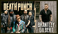 Five Finger Death Punch + Brantley Gilbe