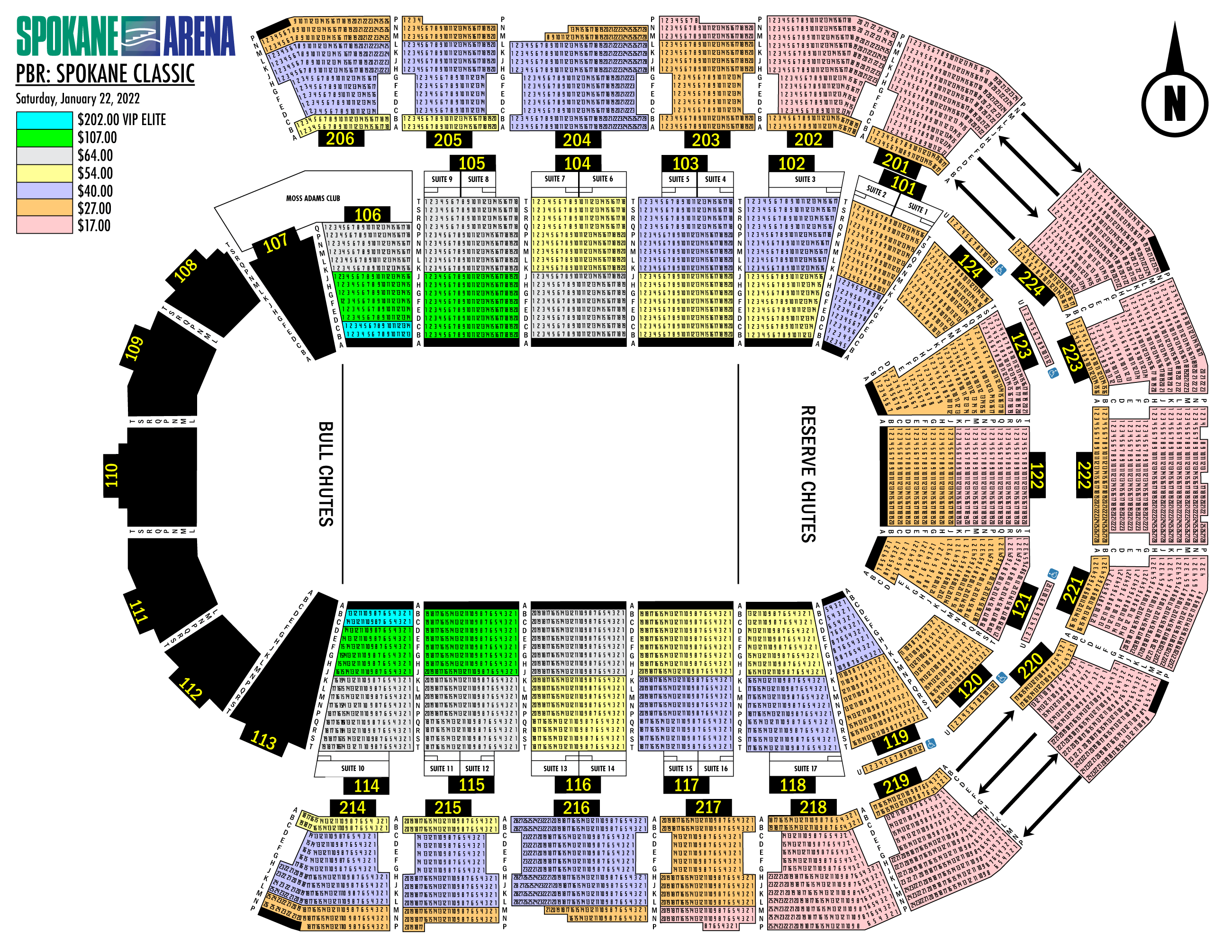 Spokane Arena Star Theatre Seating Chart